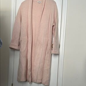Madewell Soft Pink Long Cardigan